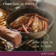thumbnail image 5 of Anolon Advanced Home 11 inch Hard Anodized Nonstick Deep Square Grill Pan, Bronze, 5 of 10
