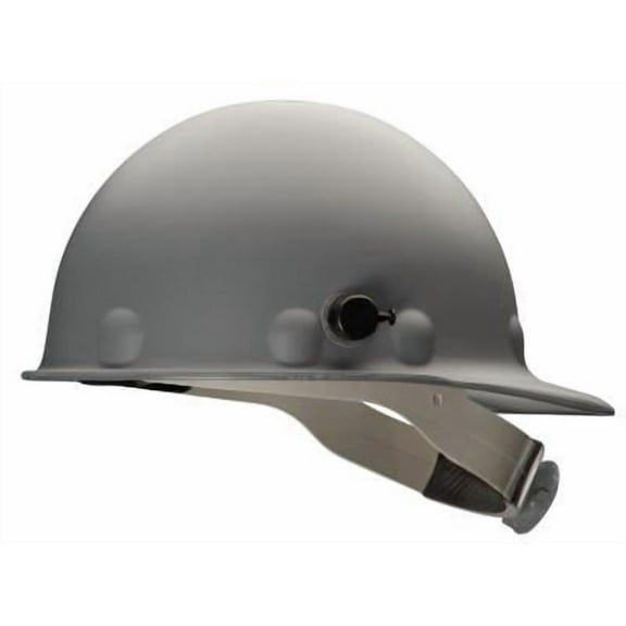 Honeywell Fibre-Metal Cap Style P2 Hard Hat Gray 8pt-Ratchet Suspension Fibergla