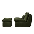 thumbnail image 5 of Innovative Compressed Lounge Chair with Ottoman Modern Sofa for Small Spaces | Green Modern Upholstered Living Room & Bedroom Seating, 5 of 12