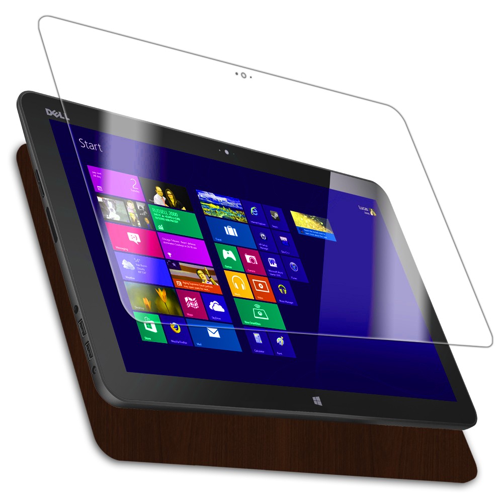 Skinomi Tablet Skin Dark Wood Cover+Clear Screen Protector Film for