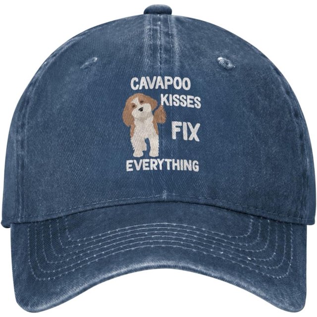 Dog Lover Hat Cavapoo Kisses Fix Everything Hat for Women Baseball Hat Cool Cap