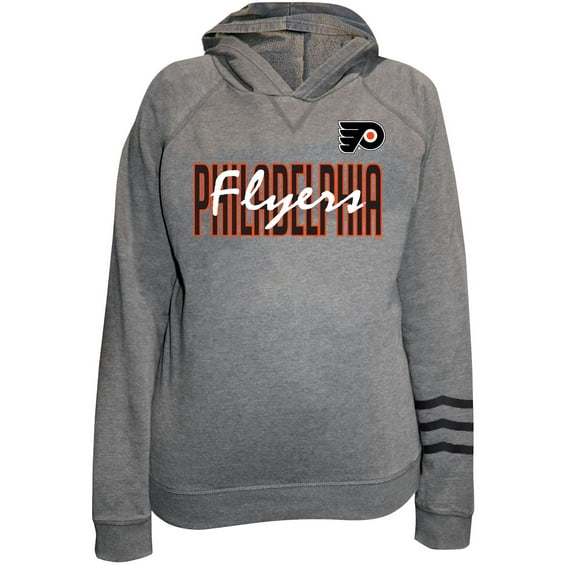 Women's Fanatics Heather Gray Philadelphia Flyers Plus Size Lightweight Fleece Raglan Pullover Hoodie