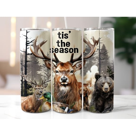 20oz Tumbler - Deer Hunting - Tis the Season
