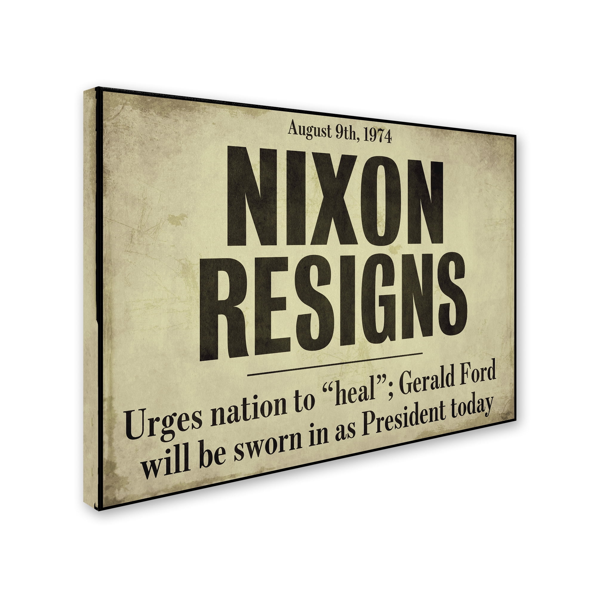 Trademark Fine Art "Nixon" Canvas Art by Color Bakery