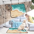 thumbnail image 6 of Washable Pet Pee Pads with Super Absorbent Reusable Training Pads for Dogs & Cats Waves and Seashells, 6 of 6