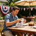 thumbnail image 6 of FEOLGEHLY 4th of July Decorations Outdoor, Memorial Day Decorations, Red Blue White Patriotic, Patriotic Themed Kitchen Towels Independence Day Cleanning Towels Cleanning Cloth Kitchen Dishcloth B, 6 of 6