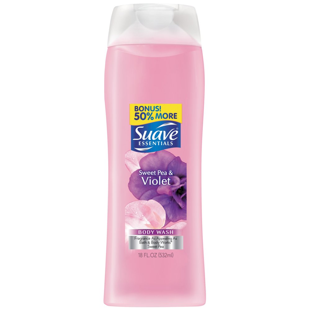 Suave Essentials Body Wash Sweet Pea Violet 18 oz