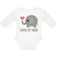 thumbnail image 3 of Inktastic Loved by Nana Grandchild Elephant Boys or Girls Long Sleeve Baby Bodysuit, 3 of 5