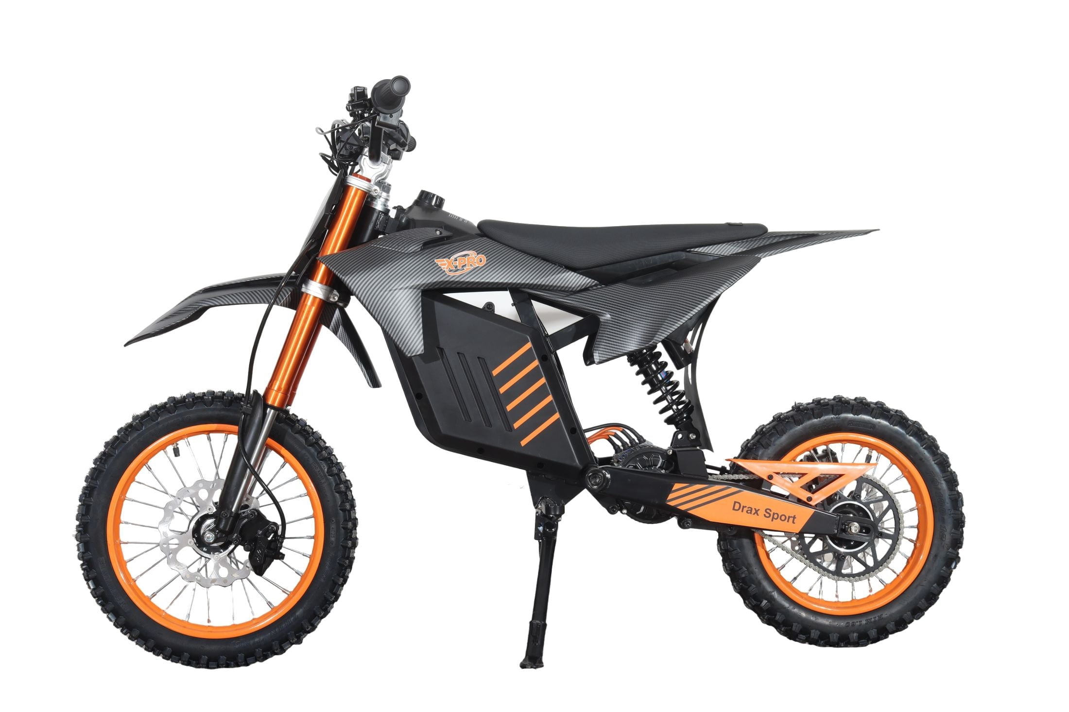 X-Pro Drax Sport Brand New 2000W 48V Adults Teens Electric Dirt Bike with 14"/12" Wheels!