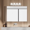 thumbnail image 4 of Design House 519298 Contemporary 4-Light Indoor Vanity Light Dimmable for Bathroom Bedroom Vanity Makeup, Satin Nickel, 4 of 8