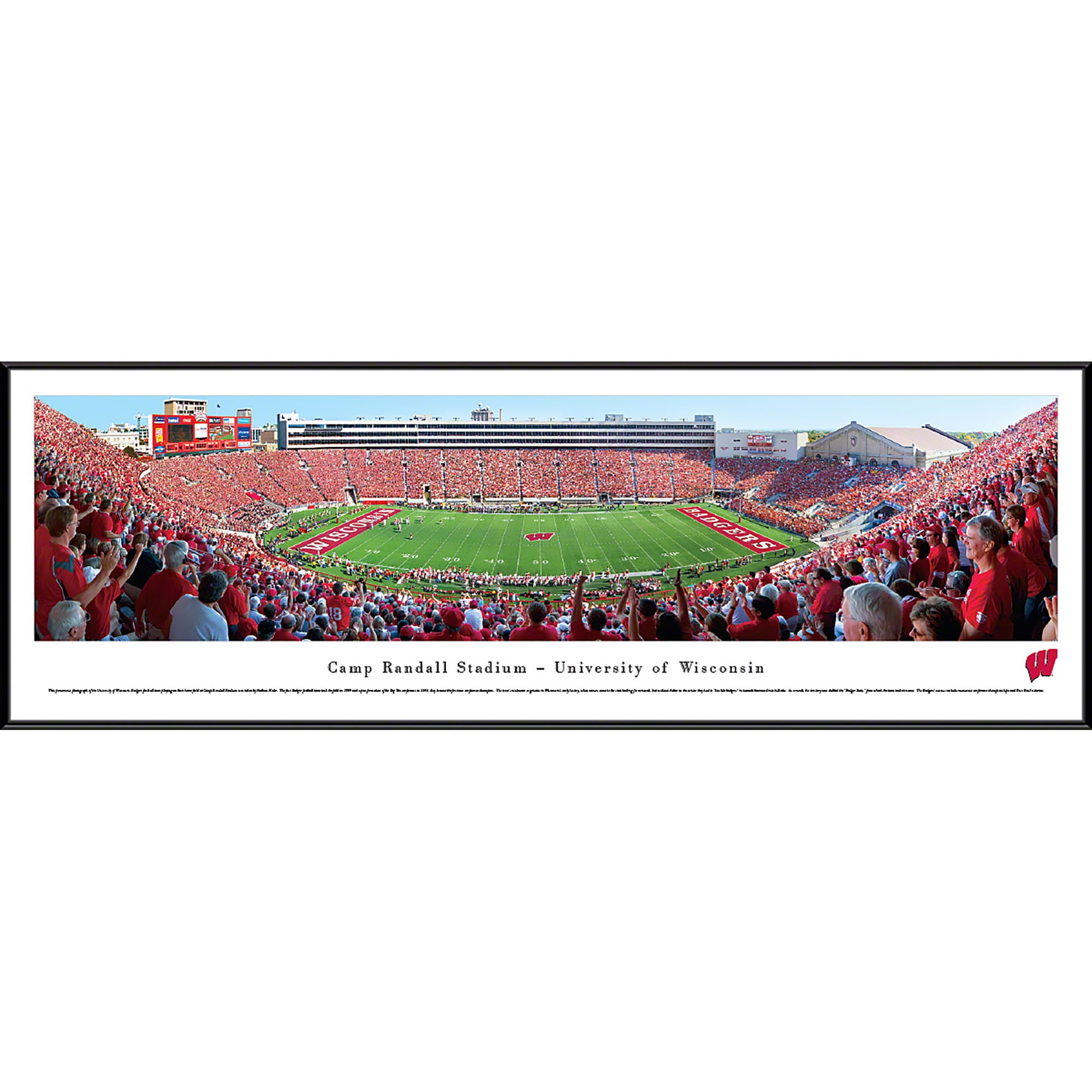 Wisconsin Badgers Football Panoramic Posters and Framed Pictures by Blakeway Panoramas