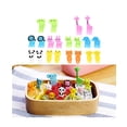 thumbnail image 3 of Mini Tenedor de fruta de dibujos animados para niños, palillo de dientes, comida, postre, pastel, decoración, Color aleatorio, 10 piezas por juego, 3 of 4