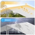 thumbnail image 5 of YOKWOK 20x10ft Outdoor Dog Kennel for 2 Dogs, Heavy Duty Dog Enclosure with Waterproof UV-Resistant Cover, Galvanized Steel Frame and Security Lock, Dog Kennel Outdoor for Backyard Farm Use, 5 of 7
