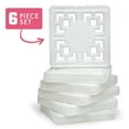 thumbnail image 4 of Cool Coolers by Fit + Fresh, Fashion Reusable Ice Packs for Lunch Bags & Coolers, White, 6PK, 4 of 9