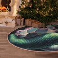 thumbnail image 5 of Balery Snake Holding A Lotus Printed Christmas Tree Skirt , Merry Christmas Party Christmas Tree Decoration,Adjustable Tree Skirt-48", 5 of 6