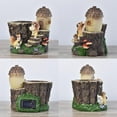 thumbnail image 4 of Solar Outdoor Garden Resin Flower Pot with LED Lights, Decorative Balcony and Courtyard Craft, Sun-Powered Illuminated Planter for Patio, 7 Sizes Available, Weather-Resistant Art Decor, 4 of 6