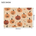 thumbnail image 4 of Yayeee Bath Rug for Bathroom Floor Non Slip Rectangle Fluffy Soft Absorbent Mat, 16"x24", Colorful Halloween Pumpkin Pattern, 4 of 7
