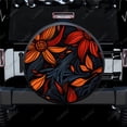 thumbnail image 1 of Floral African Authentic Flowers Pattern Polyester Universal Spare Wheel Tire Cover Wheel Covers for Trailer RV SUV Truck Camper, 1 of 5