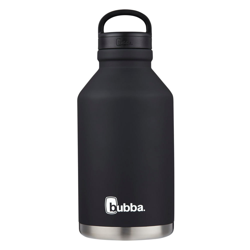 bubba Stainless Steel Growler Water Bottle with Wide Mouth, 64oz., Licorice