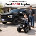 thumbnail image 2 of iYofe 12V Kids ATV Ride on, Ford F-150 Ride on Toys w/LED Lights, Battery Powered Riding Toy Car for Kids Toddlers 2-4, Black, 2 of 6