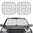 thumbnail image 2 of Balery 2 Piece Sea Turtle Car Windshield Sun Shade|Foldable Front Windshield Shade for Car Front Window for Most Sedans SUV Truck-Medium, 2 of 7