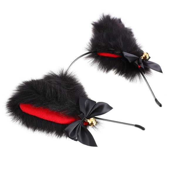 FELTECHELECTR Cat Ears Headband with Fluffy Design 1Pack Fabric Costume Accessory