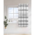 thumbnail image 4 of Boho Triangle Thermal Insulated Blackout Curtains for Bedroom 63 Length Stripes Geometric Black Room Darkening Curtain 1 Panel Grommet Window Curtain Drape for Living Room Nursery Room, 4 of 7