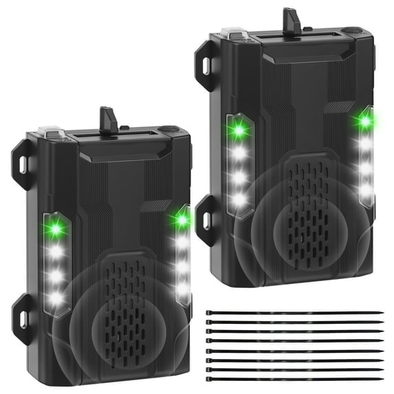 2 Pack Mouse Repellent for Cars,Mouse Repellent with Connection to 12V Car Battery, Mice Repellent for Engines Under Hood