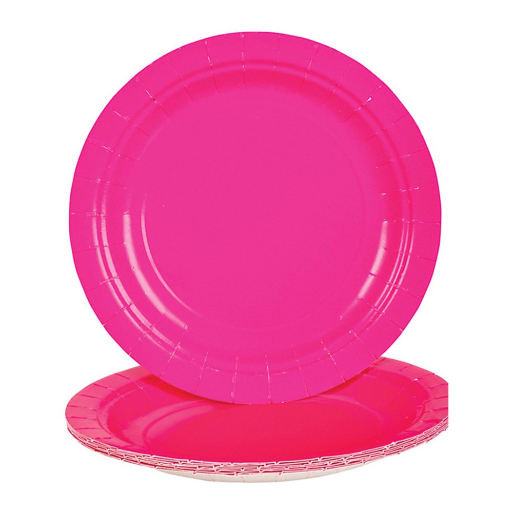 Lot 25 7" Hot Pink Lunch Dinner Party Paper Plates