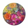 thumbnail image 1 of Floral Mouse Pad for Computers, Vibrant Flower Bouquet with Daisy Peony Gerbera Petals Romantic Arrangement Print, Round Non-Slip Thick Rubber Modern Mousepad, 8" Round, Multicolor, by Ambesonne, 1 of 2
