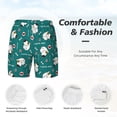 thumbnail image 6 of Picia Love Dog pattern Mens Swim Trunks with Compression Liner Stretch Beach Shorts Quick Dry with Zipper Pockets No-Chafing Board Shorts-3X-Large, 6 of 9
