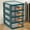 Green-B, variant on Hovmgk Polypropylene Storage Cabinet, Multi-Layer Drawer Organizer for Office & Study Supplies, Transparent Visible Drawers, Secure Buckle Design for Stable Use, Compact & Practical