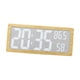 thumbnail image 3 of Reloj de pared con marco de madera y reloj de escritorio con temperatura y humedad. Batería incluida. Estilo C, 3 of 9