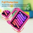 thumbnail image 3 of SUPNICE Kids Case for iPad Mini 7 (A17 Pro) 2024 8.3 inch, Mini 6 2021 with Built-in Screen Protector, Shockproof Lightweight Handle Stand Cover for Model (A2995/A2996, A2567/A2568/A2569), Pink, 3 of 8