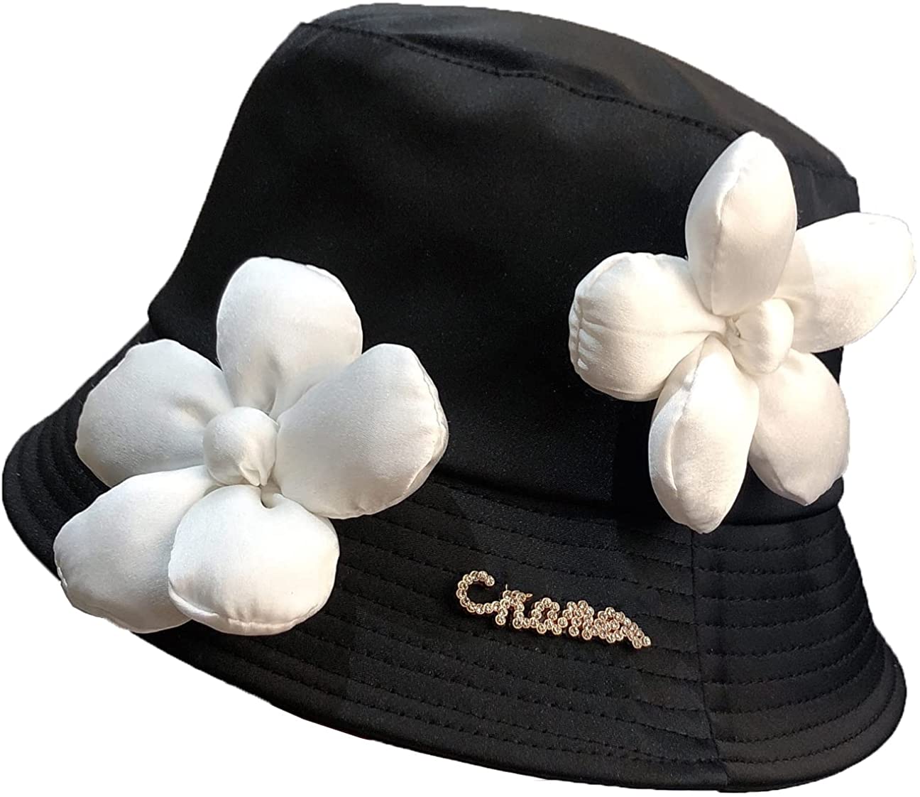 P5HAO Women's 3D Green Flower Bucket 