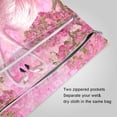 thumbnail image 3 of 2 Pack Wet Dry Bags,Flamingo Love Pink Paradise Waterproof Reusable Dual Zipper Bags for Swimwear, Gym Clothes, Toiletries, Baby Diapers, 3 of 8