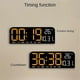 thumbnail image 2 of LED Digital Wall Clock with Temperature, Date, 2-Alarm, Countdown Timer & Adjustable Brightness Desktop Clock-B, 2 of 5