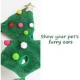 thumbnail image 6 of CLIQKWEN Adorable Christmas Dog Pom-Pom Hat - Green Velvet Adjustable Pet Hat - Soft & Funny Santa Style Headdress for Dogs & Puppies - Xmas Pet Decor Gift, 6 of 7
