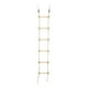 thumbnail image 4 of Escalera de cuerda de escalada para niños de 8,2 pies, accesorios para escalador, 6 peldaños de madera, escalera de escalada, escalera de cuerda, 4 of 9