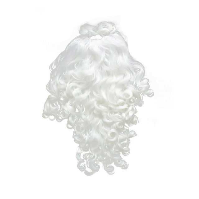ITFABS Ensemble de Perruques Barbe de Noël Père Noël, Perruques Cosplay Rôle Père Noël