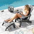thumbnail image 6 of FOOWIN Folding HDPE Adirondack Chairs Set of 6, Light Gray, 6 of 6