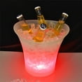 thumbnail image 4 of BMYJ LED Ice Bucket with Color Changing Lights, Transparent Beverage and Champagne Wine Bucket for Parties, Home, Bar, Waterproof, for Chilling Beer and Drinks, Retro Party Decor, 4 of 4