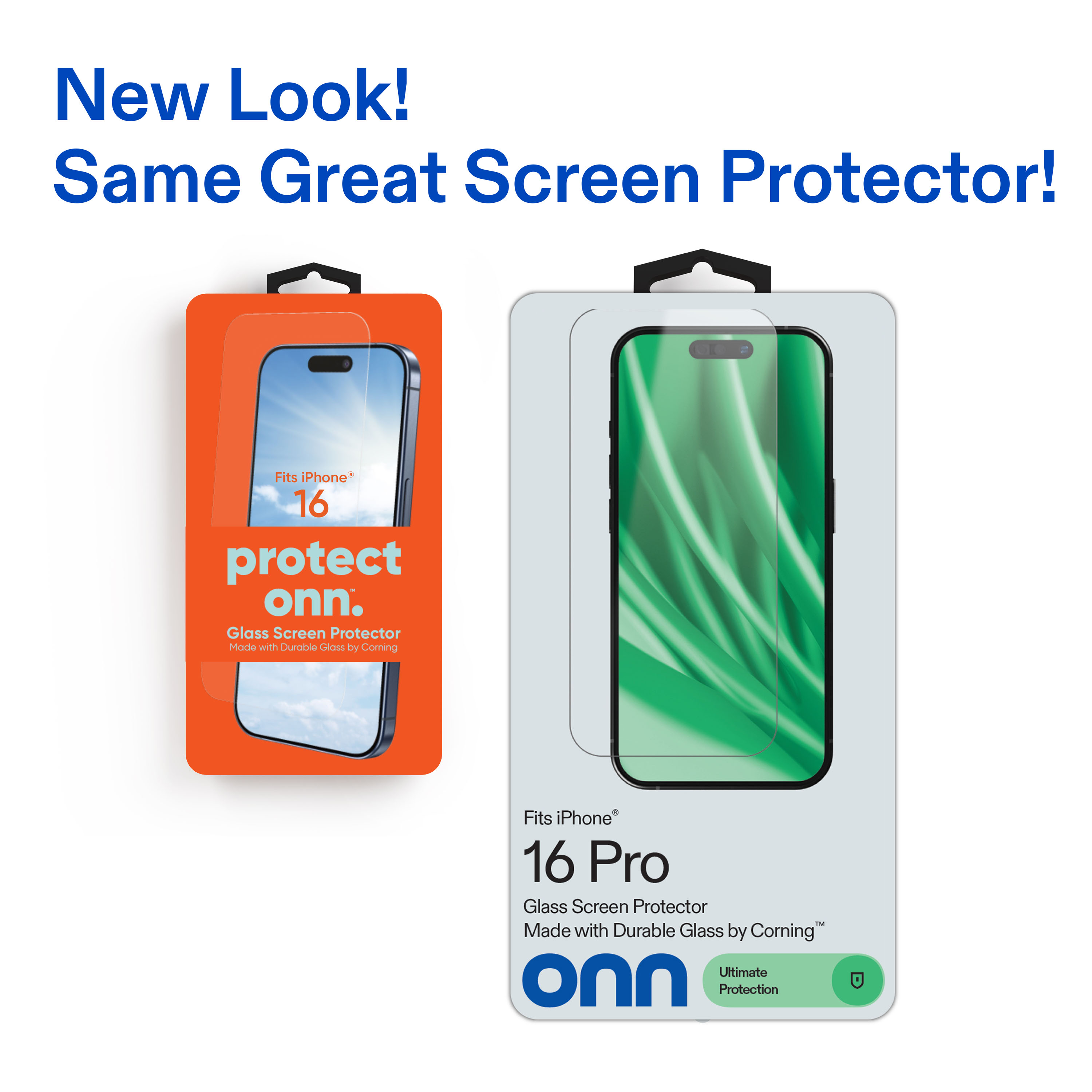 onn Corning Glass Screen Protector for iPhone 16 Pro photo 3