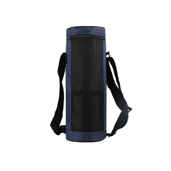 Greeniant Bolsa enfriadora de botella de agua con correa ajustable Bolsa universal portátil Bolsas de enfriamiento de aislamiento multiusos azul oscuro Kits de desorden para acampar Azul oscuro Greeniant OD024513-02