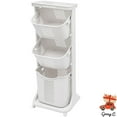thumbnail image 2 of Miumaeov 3 Tier Laundry Hamper Basket Sorter Clothes Storage Organizer Shelf Rolling Cart, 2 of 12