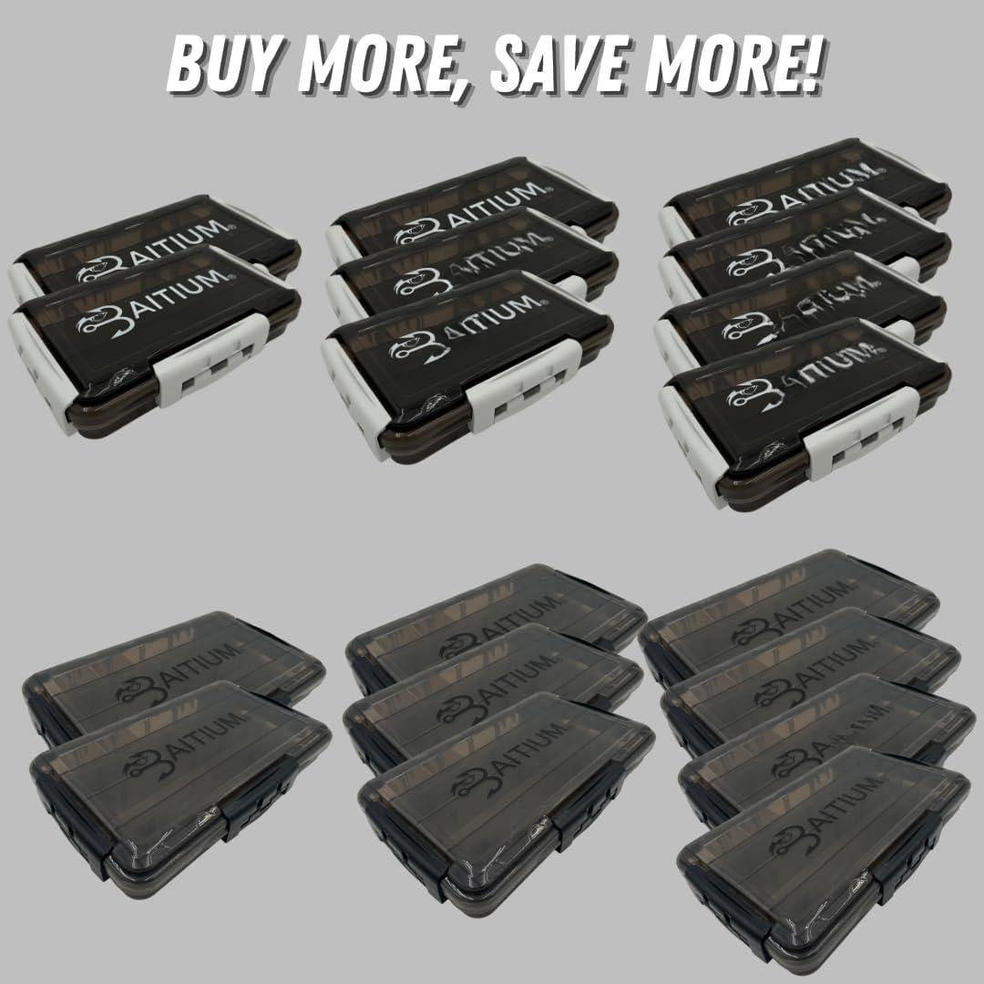 Xtraseal Waterproof Fishing Tackle Box Organizer  Boxes With Dividers Tacklebox For 3600 3700 Tray Gear