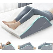 2PCS Leg Elevation Wedge Pillows for Sleeping, Leg Wedge Pillow After Knee Replacement Post Surgery, Leg Wedges for Elevation for Swelling, Circulation, Adjustable 3-in-1 Height Foam Pillow Wedge
