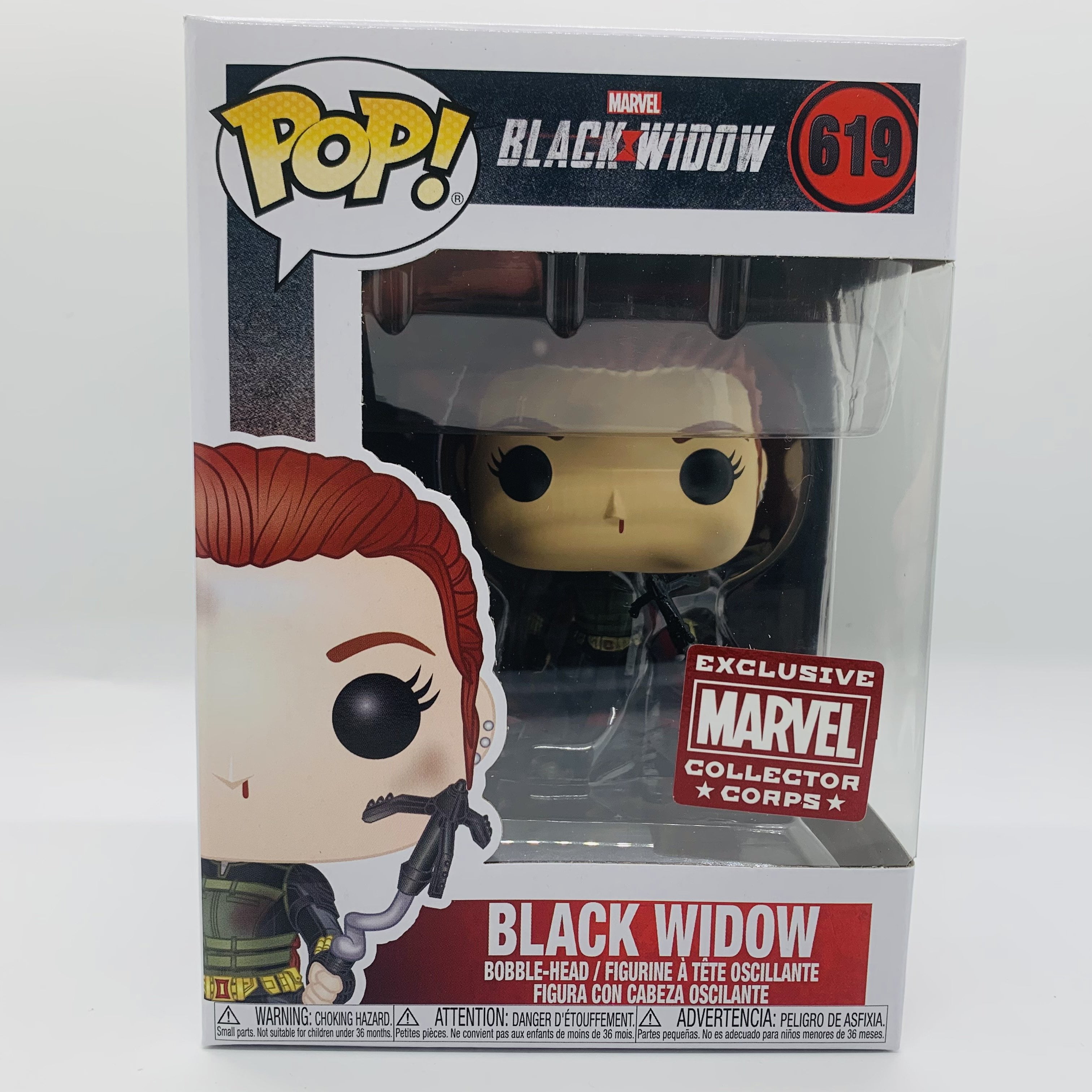 POP! Marvel Collector Corps Exclusive Black Widow #619 w/ Protective Case