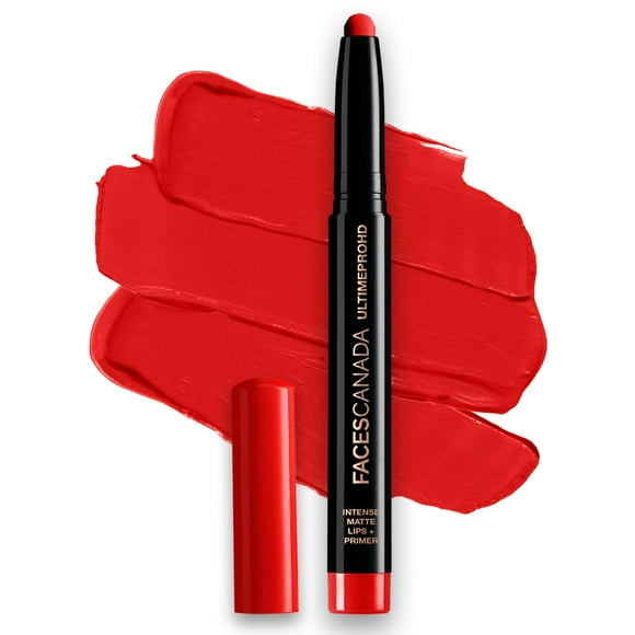 FACESCANADA Ultime Pro Hd Intense Matte + Primer Lipstick, 1.4gm (Red Bouquet 18)
