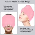 thumbnail image 6 of Migraine Headache Relief Cap, Cold Therapy Hat skin careHeadache Cap, skin care Ice Pack Mask - Pink, 6 of 6